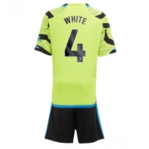 Lacne Dětský Futbalové dres Arsenal Benjamin White #4 2023-24 Krátky Rukáv - Preč (+ trenírky)